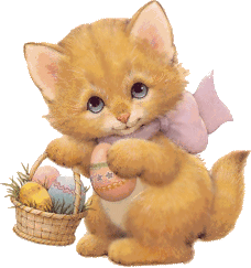 Kitten Easter eggs