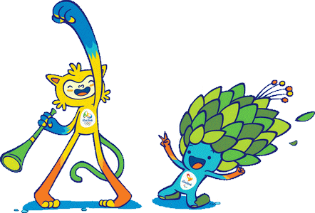 Vinicius and Tom Rio Mascots